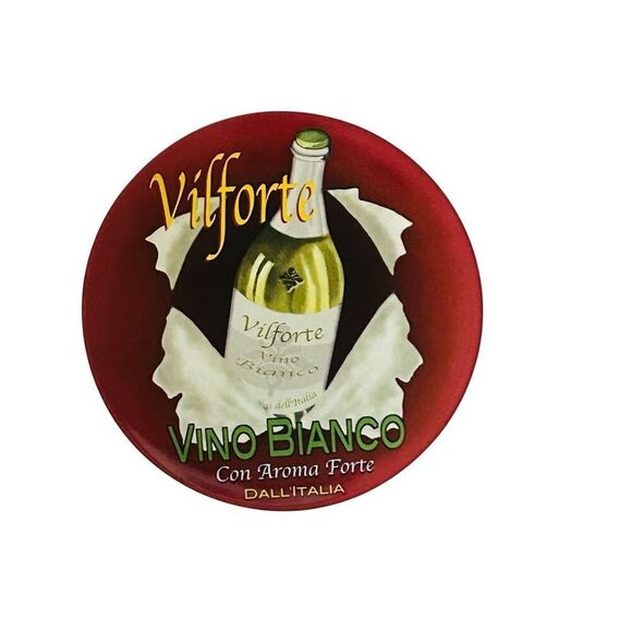 Pottery Barn SET of 4 Wine Bar Cocktail 8.25” Round Appetizer/Cheese/Salad Plate - Picture 6 of 6